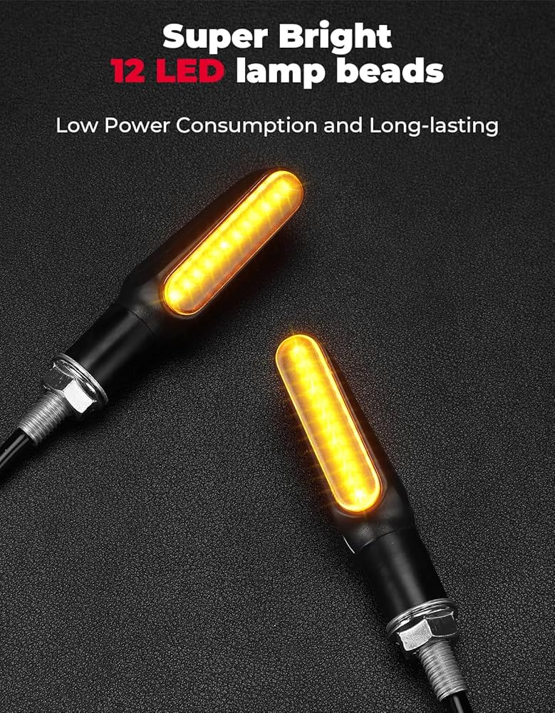 KIMYO KEMIMOTO Kierunkowskazy motocyklowe, 12 V, super jasne diody